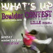 What's up Boulder Contest op 10 oktober