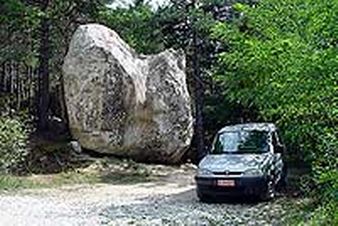 gemakkelijk bereikbare boulders