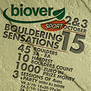 Biover Sport Bouldering Sensations op 2 en 3 oktober in Gent